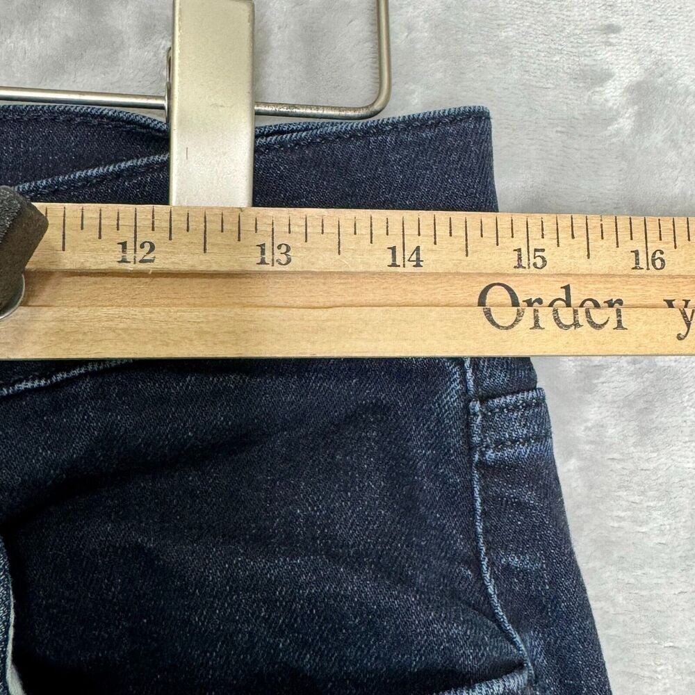 7 For All Mankind Austyn Crop Jean Women 29 Dark Wash Stretch Slim Leg Logo - Picture 9 of 11